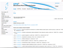 Tablet Screenshot of epis.cz